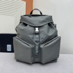 復刻PRADA普拉達經典款灰色雙肩包背包2VZ108