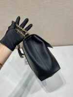 頂級PRADA普拉達黑色翻蓋斜挎包1BD368