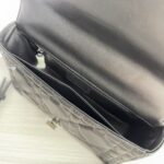 Dior 迪奧頂級原單 Caro 黑銀羊皮鏈條包