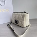 Dior 迪奧一比一 Caro 黑扣羊皮鏈條包