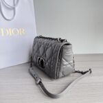 Dior 迪奧復刻版 Caro 灰銀羊皮鏈條包