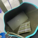 復刻burberry巴寶莉格紋棉質托特包
