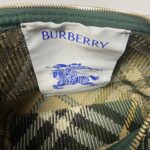 頂級burberry巴寶莉意大利針織格紋綠色飯盒包