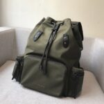 高仿網站burberry巴寶莉The Rucksack軍綠色軍旅男女通用背包
