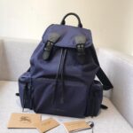 復刻burberry巴寶莉The Rucksack紫色軍旅男女通用背包
