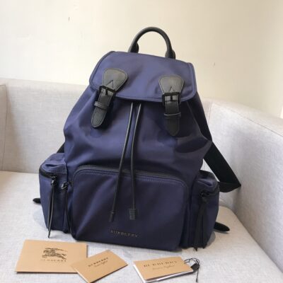 復刻burberry巴寶莉The Rucksack紫色軍旅男女通用背包
