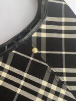 高仿網站burberry巴寶莉小號黑色格紋肩背包