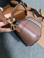 原單burberry巴寶莉經典樺木棕格紋手提挎包