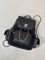 復刻chanel香奈兒新款黑色雙肩包後背AS5484