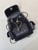 復刻chanel香奈兒新款黑色雙肩包後背AS5484