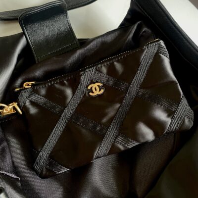 復刻chanel香奈兒春夏新品尼龍鏈條購物袋As2993