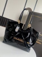 Chanel 精品仿製大托特包 漆皮菱格大容量設計款 金屬LOGO字母As3688
