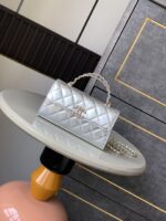香奈兒 mini 手提包 銀色｜一比一精品仿製 Chanel 鏡面小包