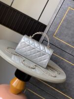 香奈兒 mini 手提包 銀色｜一比一精品仿製 Chanel 鏡面小包