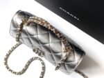 香奈兒 mini 手提包 銀色｜一比一精品仿製 Chanel 鏡面小包