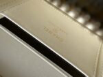 香奈兒 Vanity Case 象牙白斜背手提包精品仿製荔枝皮