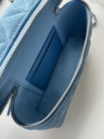 香奈兒 Vanity Case 牛仔冰藍｜高仿復刻 手提斜背兩用包