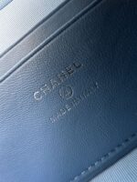 香奈兒 Vanity Case 牛仔冰藍｜高仿復刻 手提斜背兩用包