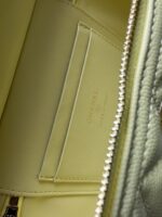 香奈兒 Vanity Case 香檸黃手提斜背包高仿精品 荔枝皮革