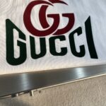 GUCCI GG雙色Logo白T古馳原單高磅短袖T恤精品復刻百搭潮流款