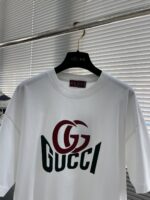 GUCCI GG雙色Logo白T古馳原單高磅短袖T恤精品復刻百搭潮流款