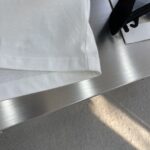Burberry 經典格紋圓領T恤白色簡約百搭高仿精品原單短袖