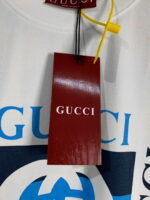 頂級原單 GUCCI海軍藍拼接Logo印花短T夏日潮搭必備款