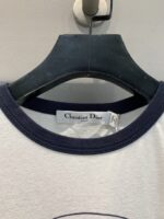Dior 迪奧復刻版春夏撞色短袖T恤 字母印花設計1947經典元素棉麻上衣