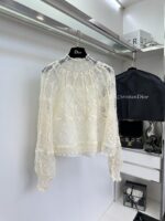 Dior 迪奧復刻版蕾絲上衣 限量法式浪漫 杏色內搭吊帶設計感超仙