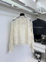 Dior 迪奧復刻版蕾絲上衣 限量法式浪漫 杏色內搭吊帶設計感超仙