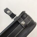 Burberry 深棕格紋斜背包 郵差包款精品高仿一比一原單