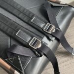 Burberry 深棕格紋後背包尼龍拼皮款英倫風精品復刻版