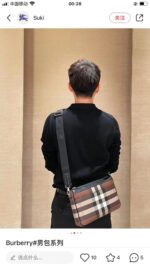 Burberry Vintage 格紋斜背包男女皆宜經典復古格80697871
