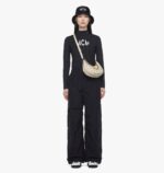 MCM 一比一Aren Hobo半月包 米白腋下斜背包 現代簡約時尚感