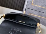 香奈兒黑金Kelly迷你包春夏新款直立版手提斜背包高端精品仿製