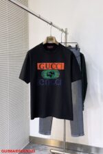 GUCCI古馳頂級原單高磅棉短袖潮流復刻百搭T恤黑白兩色