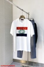 GUCCI古馳頂級原單高磅棉短袖潮流復刻百搭T恤黑白兩色