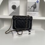 Chanel熊貓系列小羊皮菱格包精品高仿AS5150黑白拼色鏈條包