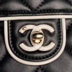 Chanel熊貓系列小羊皮菱格包精品高仿AS5150黑白拼色鏈條包