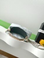 CHANEL 精品仿製冰川藍金屬手提包 鏈條斜背可肩背菱格包