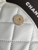 CHANEL 精品仿製冰川藍金屬手提包 鏈條斜背可肩背菱格包