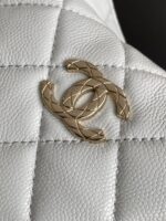 CHANEL 精品仿製冰川藍金屬手提包 鏈條斜背可肩背菱格包