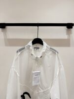 CHANEL 高仿白色風防曬外套 抽繩領設計春夏百搭輕盈時尚感