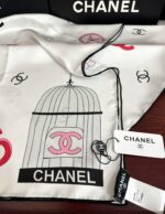 CHANEL 精品仿製字母鳥籠絲巾 真絲90x90 經典配色 優雅自由收藏首選