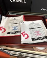 CHANEL 精品仿製字母鳥籠絲巾 真絲90x90 經典配色 優雅自由收藏首選