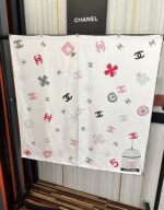 CHANEL 精品仿製字母鳥籠絲巾 真絲90x90 經典配色 優雅自由收藏首選