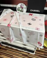 CHANEL 精品仿製字母鳥籠絲巾 真絲90x90 經典配色 優雅自由收藏首選