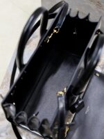 Saint Laurent高仿手提包378299款經典黑色光面皮革