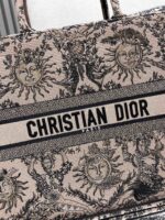 Dior 迪奧頂級原單 Book Tote 粉膚星座刺繡托特包
