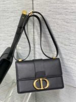 Dior 迪奧頂級原單 30 Montaigne 黑色荔枝皮肩背包